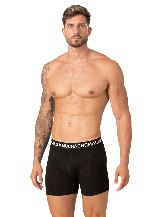 Afbeelding van BOXERSHORTS MUCHACHOMALO BASIC02 - Black 2-Pack