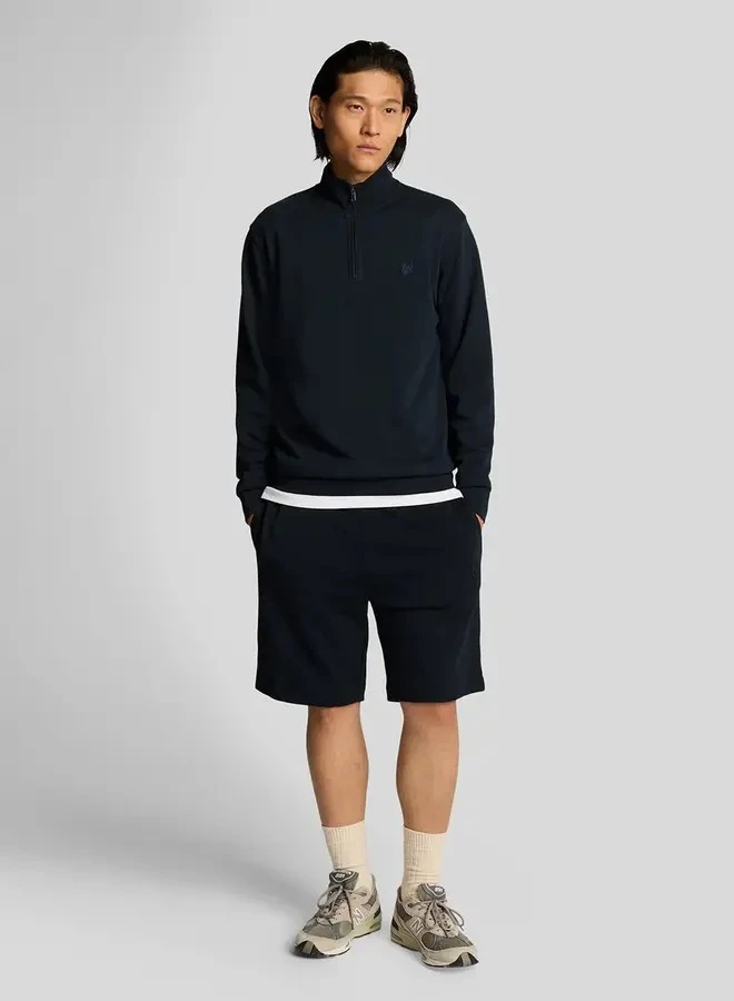 Afbeelding van ML2258TON Superfine Zip Dark Navy - Heren Sweater - Lyle & Scott