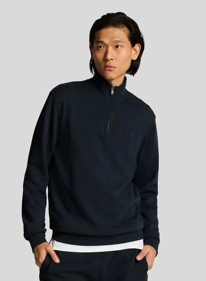 Afbeelding van ML2258TON Superfine Zip Dark Navy - Heren Sweater - Lyle & Scott