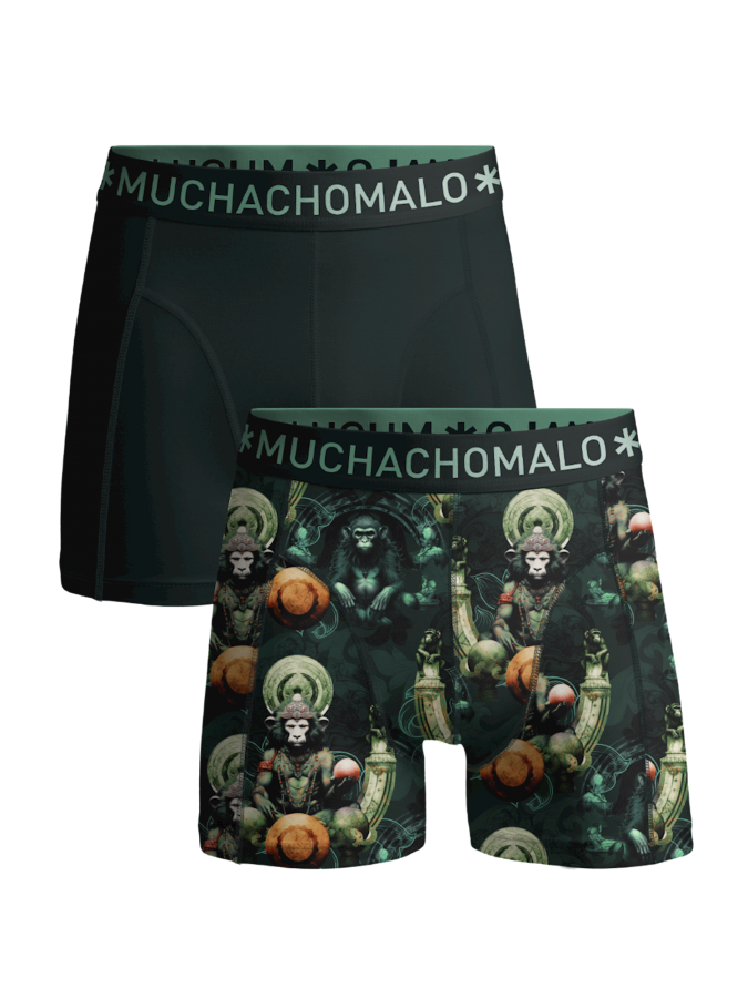 Afbeelding van MONKEY GURU1010-01 Print green -  Heren Boxers - Muchachomalo