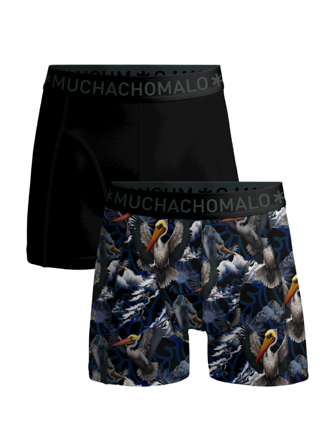 Afbeelding van PELICAN FLY 1010-01 Print Black - Heren Boxers - Muchachomalo