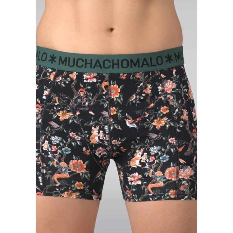 Afbeelding van 3-Pack Tree Friends1010-01 - Green Print Boxers - Muchachomalo