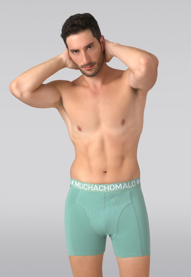 Afbeelding van 5-Pack - Solid1010 - Blue Green Print - Boxers - Muchachomalo