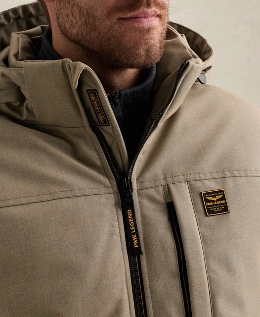 Afbeelding van PJA2508106 - 8011 - SRATOR Melange Twill - Semi Long Jacket - PME LEGEND