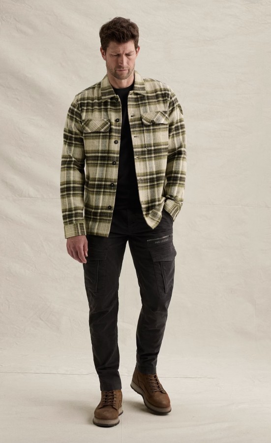 Afbeelding van PSI2608230 - 6380 - Overshirt  Brushed YD soft Check - PME LEGEND