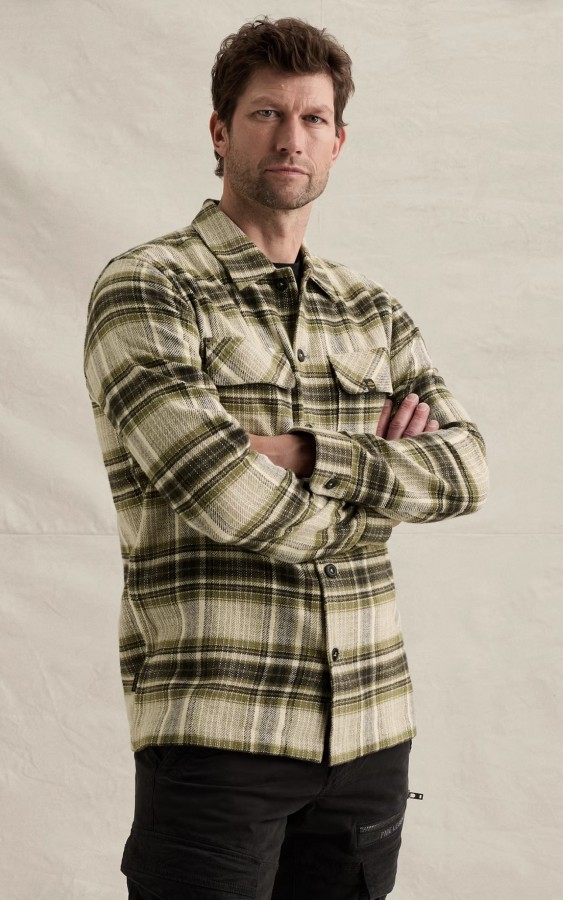 Afbeelding van PSI2608230 - 6380 - Overshirt  Brushed YD soft Check - PME LEGEND