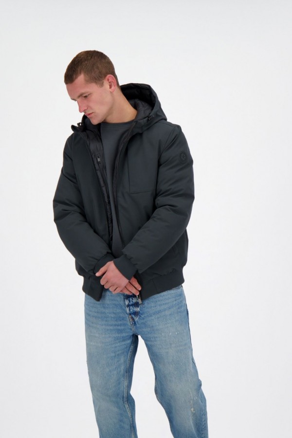 Afbeelding van FRM1165970 - HOODED REVERSIBLE - Gun Metal Jack - AIRFORCE