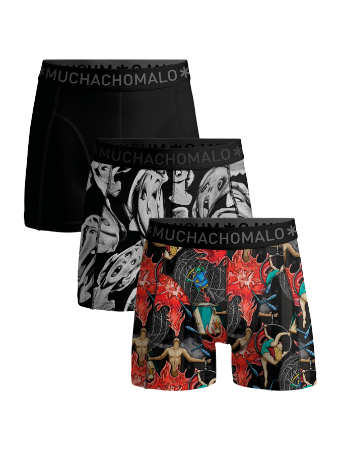 Afbeelding van CIRCUS1010 Print Black - Heren Boxers - Muchachomalo